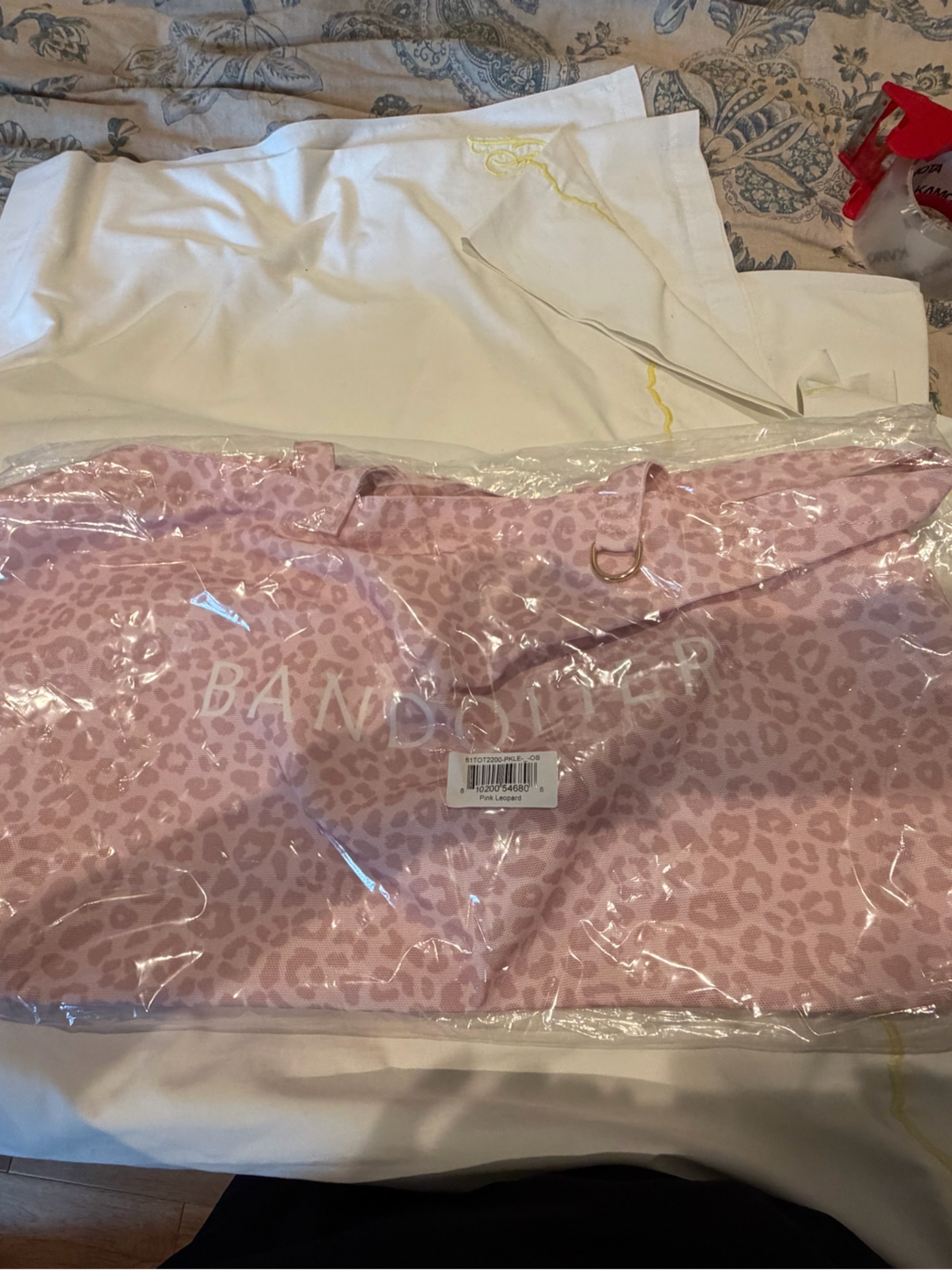 Pink Leopard Print Tote Bag Brand New — image 3 of 6